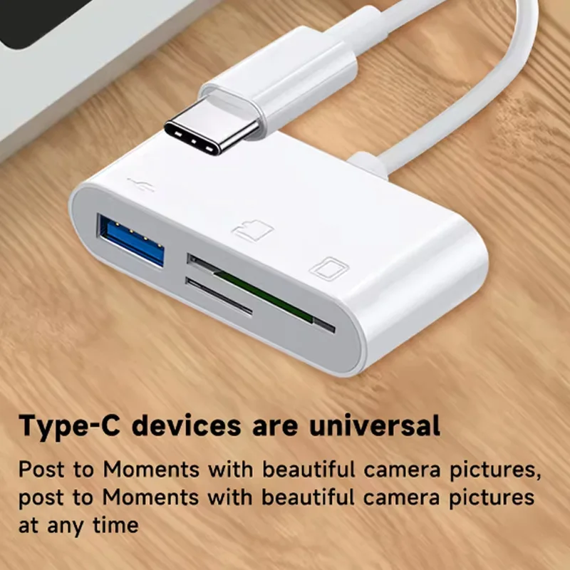 Microsd Card Tablet - Кабель-кардридер USB-C 3-в-1, Type-C для карт