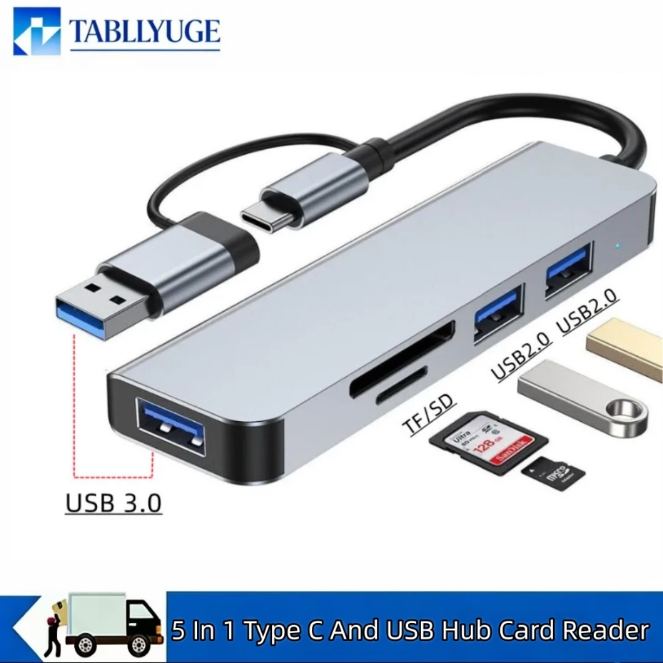 Microsd Card Tablet - 5/7/8-портовый USB-C хаб с 3.0 SD/TF