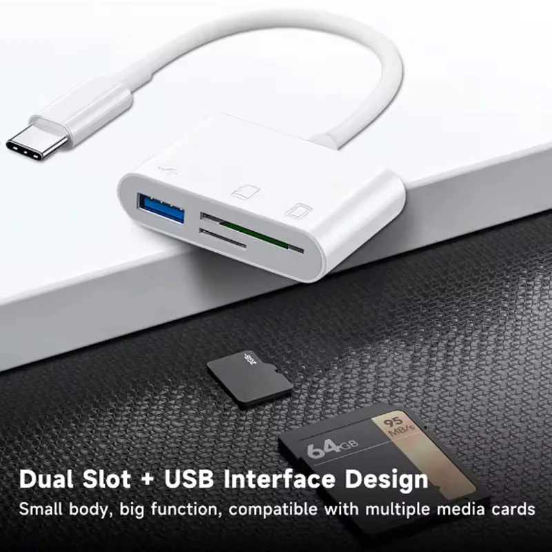 Кабель-кардридер USB-C 3-в-1,  – обзор и цена Microsd Card Tablet