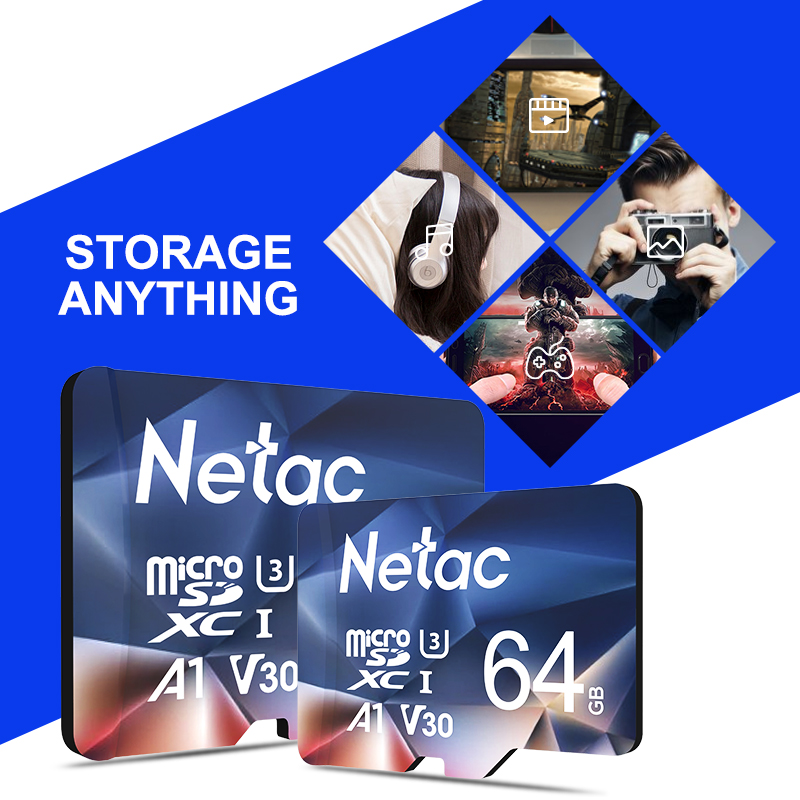 Карта памяти Netac A1, 64 ГБ,  – обзор и цена Microsd Card Tablet